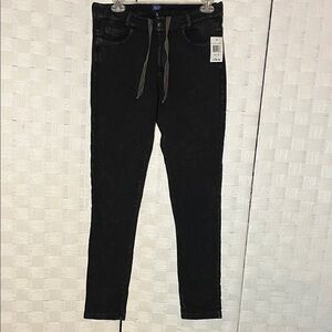Women's Black Low Rise Skinny Pants Comfy Size S